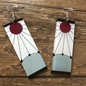 Kimetsu No Yaiba Aretes Hanafuda Cosplay